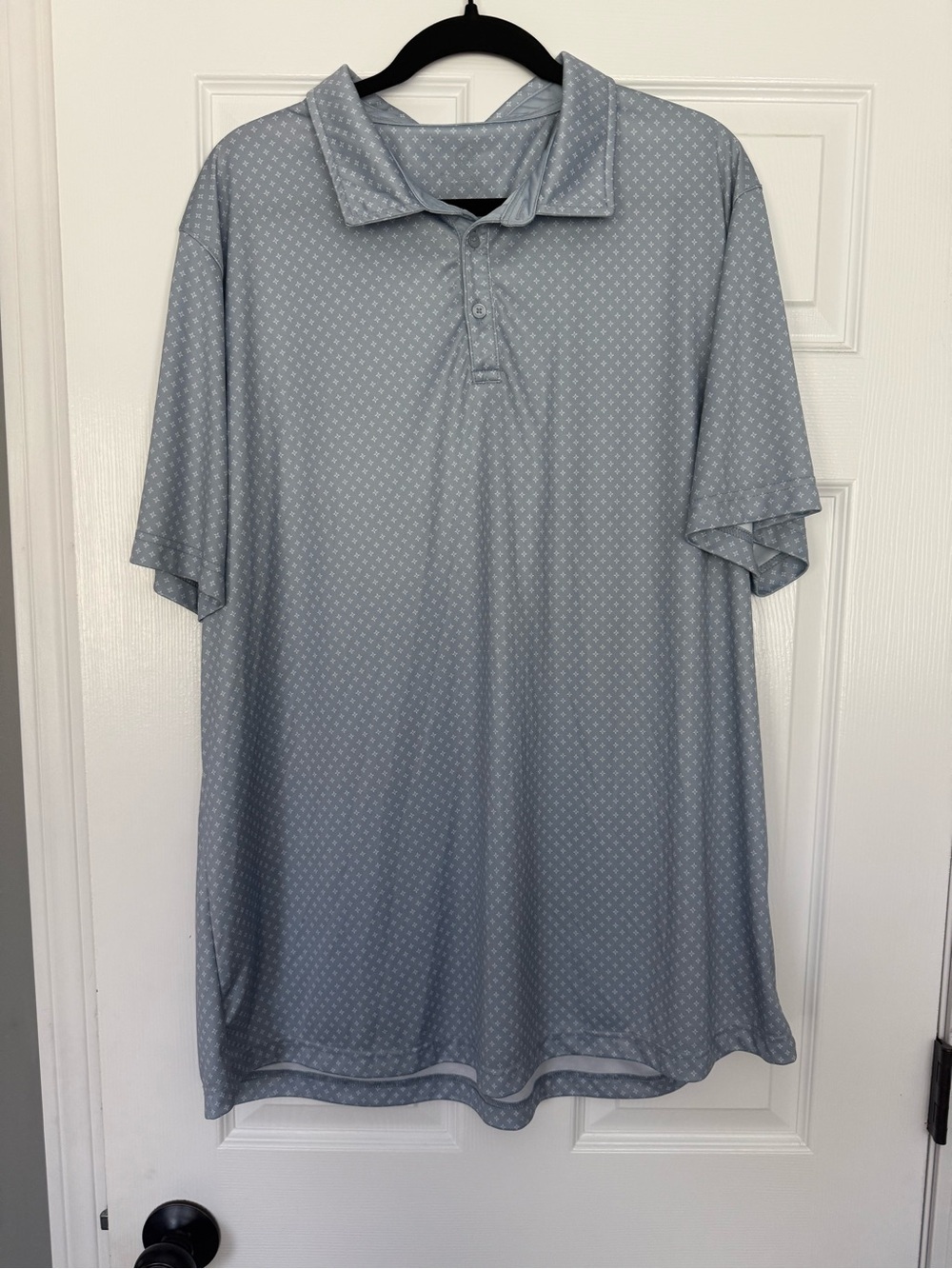 Swannies Men's Light Blue Short Sleeve Polo Shirt- size 3x
